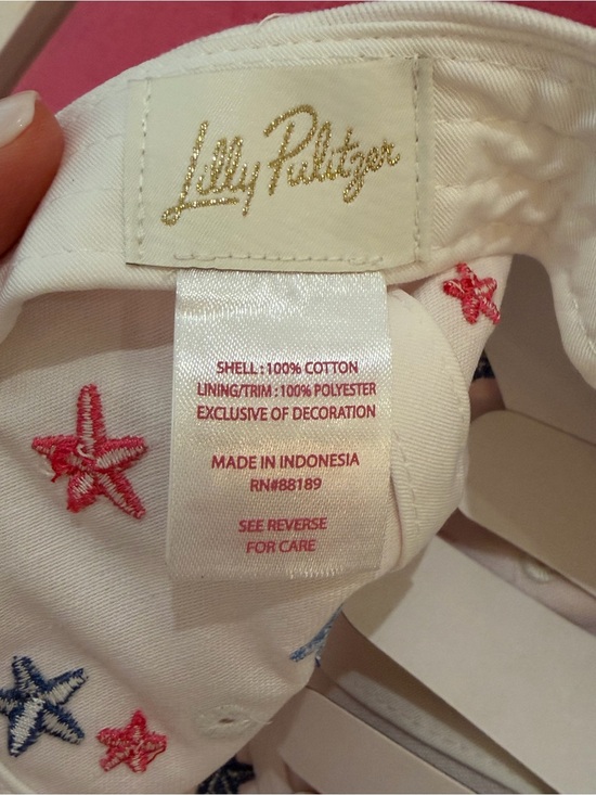 Lilly Pulitzer Embroidered 250th Celebration Baseball Hat NWT main image 12